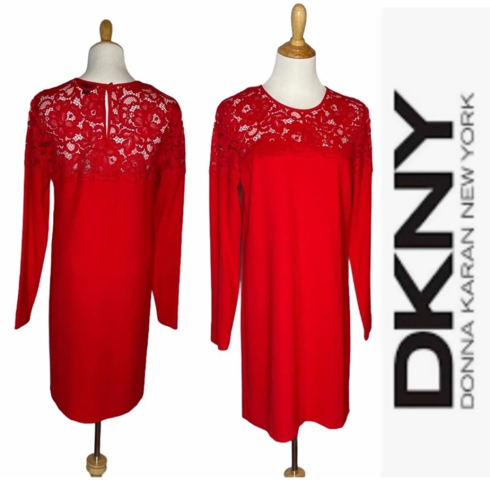 DNKY Lace Cocktail Dress EUC